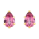 6x4mm Pear Shape Pink Topaz 10k Yellow Gold Stud Earrings