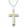 Invicta Men's Two-Tone Cross Pendant With Chain In Stainless Steel