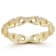 Sterling Statements 14K Yellow Gold Over Sterling Silver CZ Link Ring