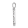 Rhodium Over 14K White Gold Diamond Letter I Initial Pendant
