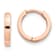 14k Rose Gold 7/16" Round Hinged Hoop Earrings