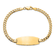14k Yellow Gold Oval Curb Link ID Bracelet