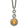 Sterling Silver with Gold-tone Flash Gold-plated Citrine Necklace