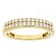 Lab-Grown Diamond Band Ring In 14K Gold Over Sterling Silver 0.40ctw