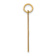 14k Yellow Gold Laser Designed Greek Cross Pendant