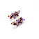 14K Rose Gold Over Sterling Silver Amethyst Round Drop Earrings