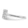 Rhodium Over 14K White Gold Lab Grown Diamond VS/SI GH, Initial N
Adjustable Ring