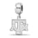 Sterling Silver Rhodium-plated LogoArt Texas A and M University Small
Dangle Bead