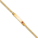 14k Yellow Gold Medical Red Enamel Cuban Link ID Bracelet