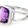 Lavender Amethyst Octagon Ring In Sterling Silver