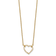 14K Yellow Gold Lab Grown Diamond Heart Pendant Necklace