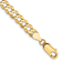 14k Yellow Gold 4.7mm Flat Cuban Chain Bracelet