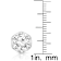 CZ Solitaire Stud Earrings In Sterling Silver