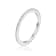 White Sapphire Accents Sterling Silver Dainty Eternity Band Ring