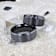 ELYSIAN Black Titanium Ring with Polished Beveled Edges and Brush
Finished Center 8mm