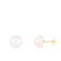 14k Yellow Gold 9-10mm White Freshwater Pearl Stud Earrings