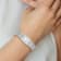 Charles Hubert Chrome-finish White Dial Quartz Watch