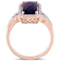 Amethyst and Diamond 14K Rose Gold Engagement Ring 5.27ctw