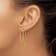 14K Yellow Gold Polished Threader Earrings