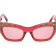 Swarovski Shiny Pink with Crystal Accent Frame / Bordeaux Lens Sunglasses