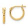 14K Yellow Gold Polished Hoop Earrings