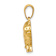 14k Yellow Gold Pot Belly Pig Pendant