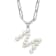 Rhodium Over Sterling Silver 3-5.5mm Freshwater Cultured Pearl LETTER M
18-inch Necklace