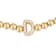 Initial D CZ Beaded Bracelet Set In 14K Gold Over Brass 0.15ctw