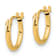 14K Yellow Gold Polished Hoop Earrings