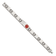 Stainless Steel Polished and Brushed Red Enamel 8.25-inch Medical ID Bracelet