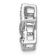 Rhodium Over 14k White Gold Diamond Star of David Chain Slide Pendant