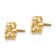 14k Yellow Gold Children's Polished 6mm Teddy Bear Stud Earrings