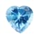 Swiss Blue Topaz 10mm Heart Shape 3.00ct