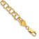 14k Yellow Gold Diamond-Cut 7.5mm Double Link Charm Bracelet