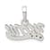 Sterling Silver Cubic Zirconia Polished Mom Pendant