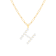 Letter H Initial Cultured Freshwater Pearl 18K Gold Over Sterling Silver
Pendant With  18" Chain