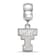 Sterling Silver Rhodium-plated LogoArt Texas Tech University Small
Dangle Bead