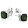Chrome Diopside Solitaire Stud Earrings In Sterling Silver 2.67ctw