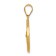 14k Yellow Gold Polished and Satin Saint Gerard Medal Pendant