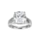 White Cubic Zirconia Platinum Over Sterling Silver April Birthstone Ring 6.71ctw