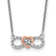 14K Two-Tone Lab Grown Diamond Heart Infinity Necklace