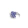Rhodium Over Sterling Silver Oval Tanzanite and White Zircon Ring 1.96ctw
