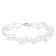 6-7mm White Cultured Freshwater Pearl Silver  Bracelet