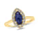 1.37ctw Sapphire and Diamond Ring in 14k Yellow Gold