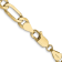 14K Yellow Gold 5.25mm Flat Figaro Chain Necklace