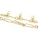 Freshwater Pearl Station Necklace In 18K Gold Over Bronze 20 Inch
