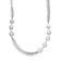 14-16mm Baroque White Freshwater Pearl Sterling Silver Station Necklace
