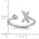 Rhodium Over 14K White Gold Lab Grown Diamond VS/SI GH, Initial X
Adjustable Ring