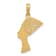 14k Yellow Gold Fancy Nefertiti Profile Charm