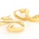 Infinity Hoop Earrings In 18K Gold Over Bronze